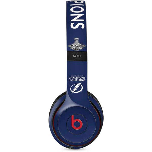 NHL 2020 Stanley Cup Champions Lightning Beats Solo 3 Wireless Skin